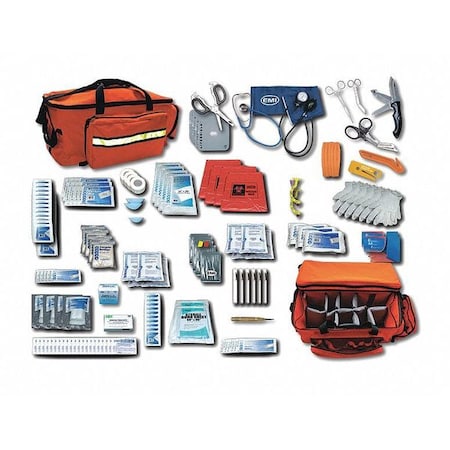 Trauma Kit, Nylon Bag, 191 Components, 5 People Served MPN:822