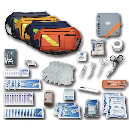 Trauma Kit, Nylon Bag, 74 Components, 3 People Served MPN:857