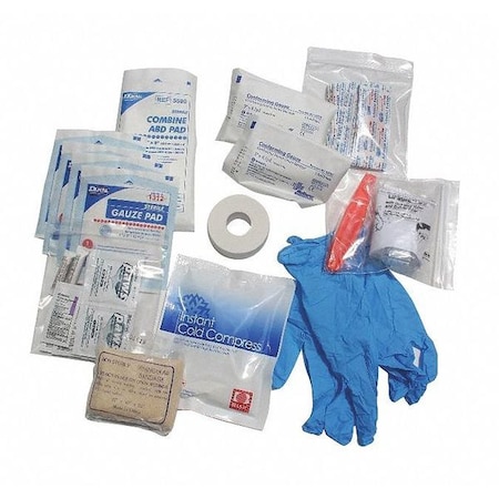 Flat Pac Mini Refill Kit, Plastic Poly Bag, 51 Components, 1 People Served MPN:895