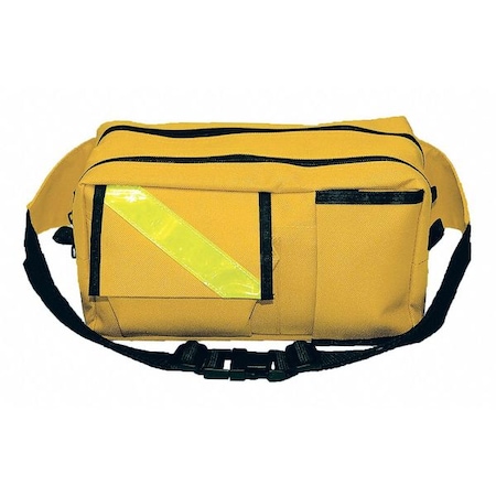 Fanny Pack, Nylon, Yellow, 10 in L x 6 in W x 5 in H MPN:460 YELLOW