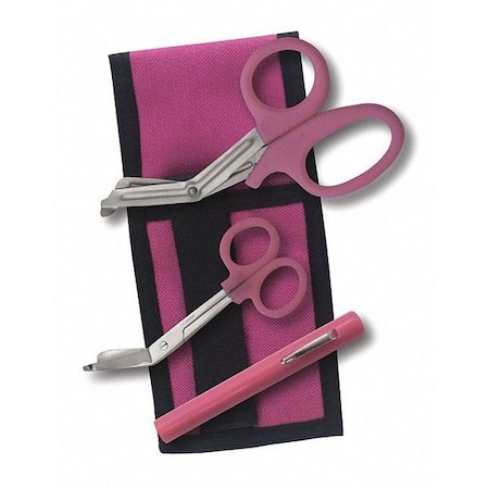 First Response Holster Set, 1000 Denier Cordura Nylon, 7 in L, 1 in W, Pink MPN:467