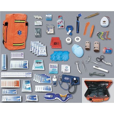 Response Backpack Refill Kit, 12 in W, Orange MPN:486
