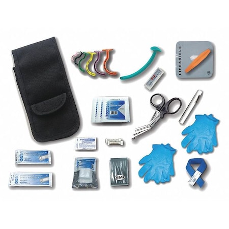 Trauma Response Kit, 5 in W, Black MPN:542