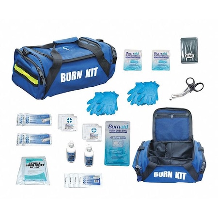 Emergency Basic Burn Kit, 9 in W, Navy Blue MPN:610
