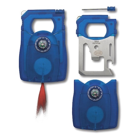 Rescue Tool, Plastic, 3 in L, 2 in W, Blue MPN:664
