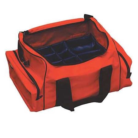 Trauma Bag, Cordura Nylon, 20 in L, 12 1/2 in W, Orange MPN:802