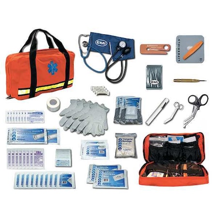 Flat Pac Response Kit, 9 1/2 in W, Orange MPN:843