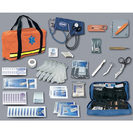 Flat Pac Response Kit, 9 1/2 in W, Navy Blue MPN:845