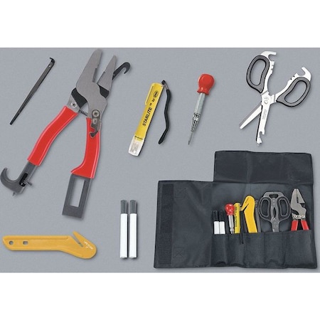 Auto Rescue Set, Nylon, 12 in L, 5 1/2 in W, Black MPN:928