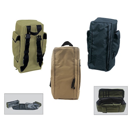 Backpack, Nylon, 23 in L, 12 in W, Green MPN:9342