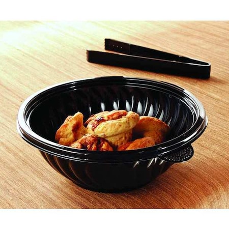 PET Bowl, 48 oz., Black, PrepServe, 9in, PK50 MPN:EMI-PTB48-9B