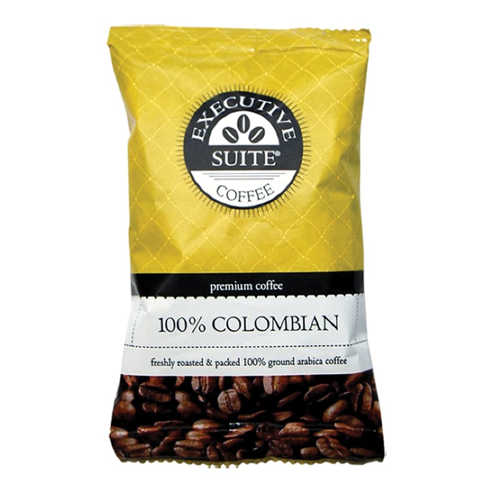 Executive Suite Coffee Single-Serve Coffee Packets, 100% Colombian, Carton Of 42 (Min Order Qty 2) MPN:142D-ES