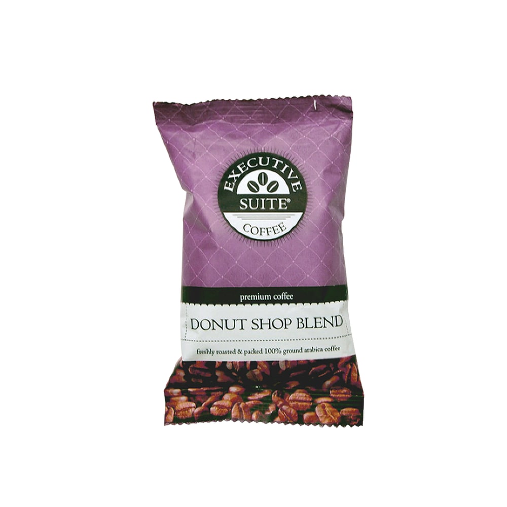 Executive Suite Coffee Single-Serve Coffee Packets, Donut Shop Regular Blend, Carton Of 42 (Min Order Qty 2) MPN:242D-ES