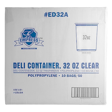 Deli Container Clear, 32 oz MPN:ED32A