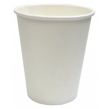 Paper Hot Cup, 8oz., White, PK1000 MPN:EHC8-W