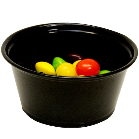 Plastic Portion Cup, 1.5oz., Black, PK2500 MPN:EPC150B