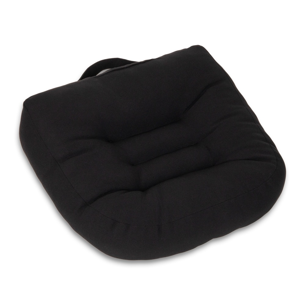Mind Reader Air-Cloud Booster Seat Cushion With Carry Handle, 4-1/2inH x 18-1/2inW x 17-3/4inD, Black MPN:CBOOST-BLK