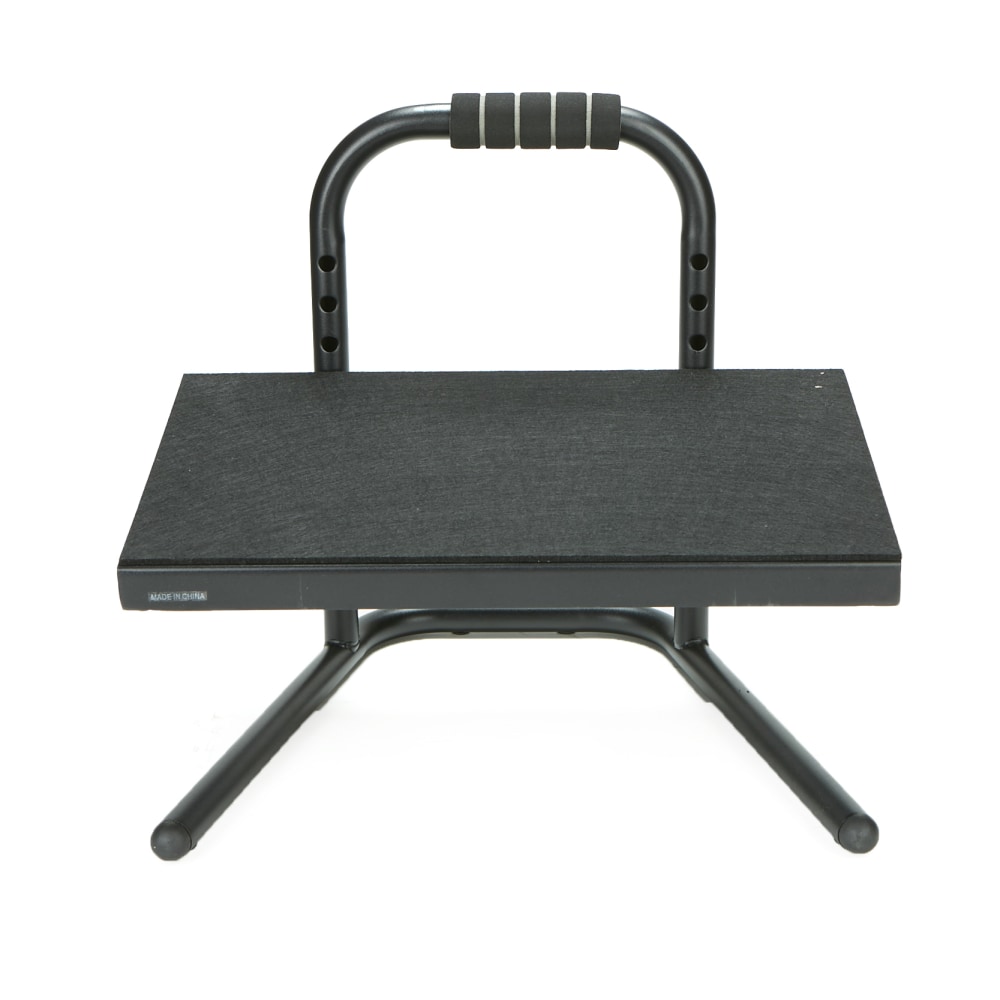 Mind Reader Height Adjustable Ergonomic Footrest, 14-1/2inH x 14-1/4inW x 15inD, Black MPN:FTHEIGHT-BLK