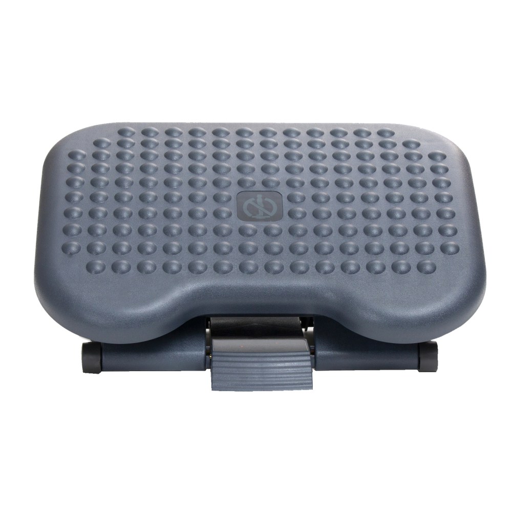 Mind Reader Adjustable-Height Footrest, 6-1/4inH x 13inW x 17inD, Black MPN:FTREST-BLK