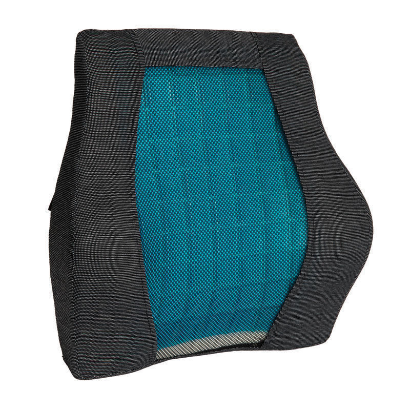 Mind Reader Ergonomic Lumber Support Gel Cushion, Memory Foam, 14-1/4inH x 3-3/4inW x 15-1/2inD, Black MPN:MEMCUSHGL-BLK