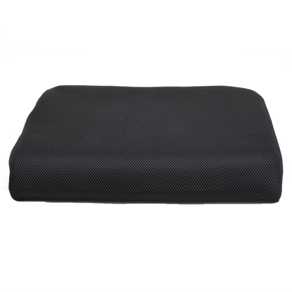 Mind Reader Ergonomic Seat Cushion, Memory Foam, 3inH x 17-1/2inW x 18inD, Black MPN:MEMGEL-BLK