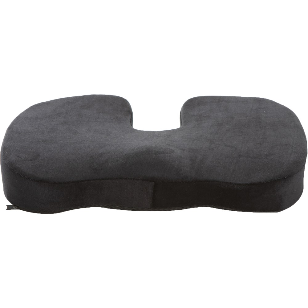 Mind Reader Ergonomic Orthopedic Seat Cushion, Memory Foam, 2-3/4inH x 13-1/2inW x 18inL, Black MPN:SEACUSH-BLK