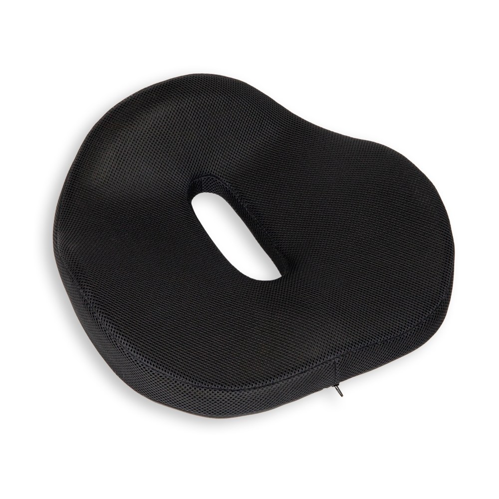 Mind Reader Donut Pillow With Air-Cloud Technology, 4-1/2inH x 16inW x 16inD, Black MPN:TAILST-BLK