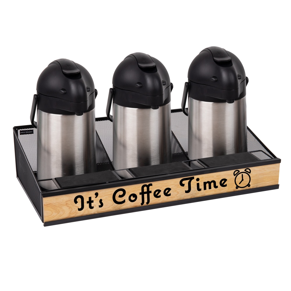 Mind Reader Airport Coffee Serving Station, 6inH x 12inW x 24inD, Black MPN:COFFEETIME-BLK