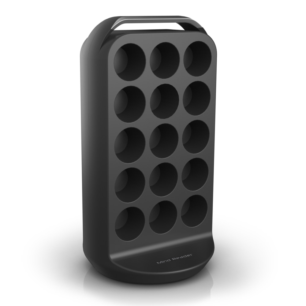 Mind Reader Single Serve Coffee Pod Storage Carousel, 12-1/2inH x 6-3/4inW x 6-1/4inL, Black MPN:CRS02-BLK