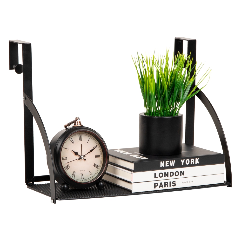 Mind Reader Hanging Cubicle Shelf Organizer, 11-1/4inH x 6-1/4inW x 15-3/4inD, Black MPN:CUSHELF-BLK