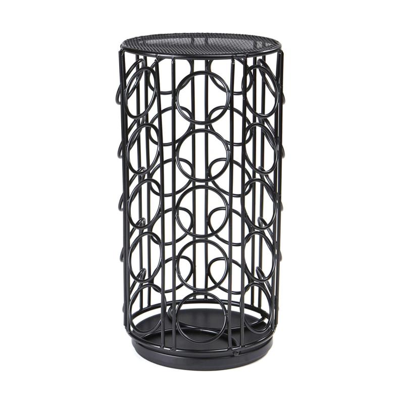 Mind Reader Coffee Pod Carousel, 6-3/20in D x 6-3/20in W x 12-1/2in H, Black MPN:METCAR35-BLK