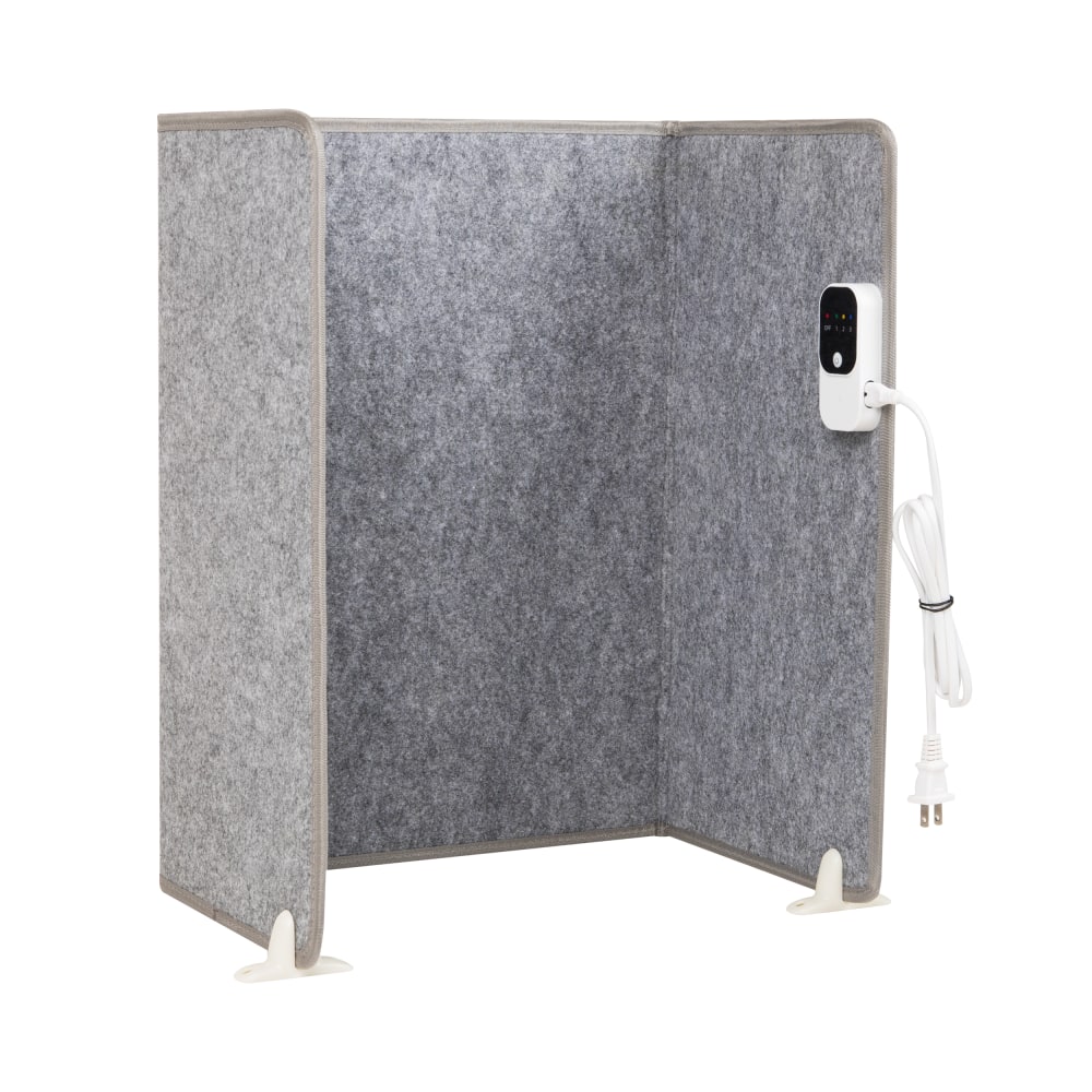 Mind Reader Under Desk Space Heater, 20-3/4in x 37-3/4in, Gray MPN:HEATPAN-GRY