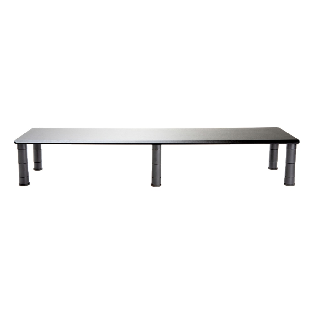 Mind Reader Dual-Monitor Stand, 6-1/2inH x 11inW x 38-1/2inD, Black MPN:DUBMO-BLK