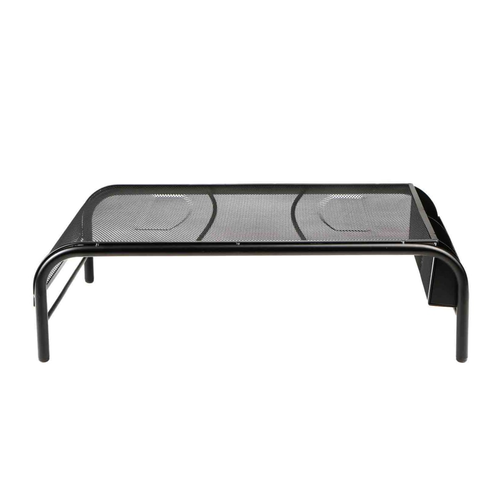 Mind Reader Monitor Stand 2 Side Storage Compartment, 5-1/2inH x 11-1/2inW x 20inL, Black MPN:MESHM-BLK