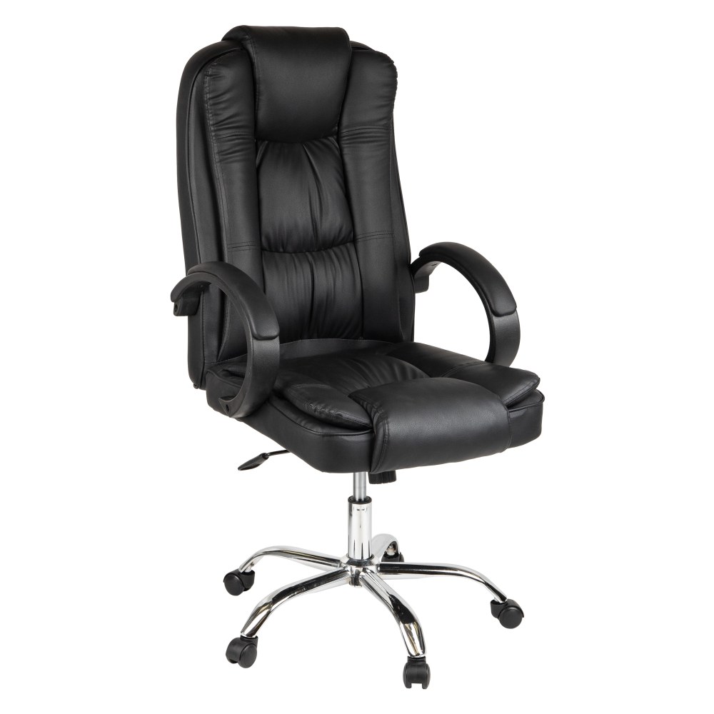 Mind Reader Ergonomic Faux Leather High-Back Executive Office Chair, 45-49inH, Black MPN:OFFCHAIR24-BLK