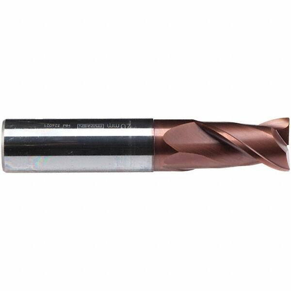 Roughing & Finishing End Mill: 10 mm Dia, 2 Flutes, Square End, Solid Carbide MPN:2512A.010
