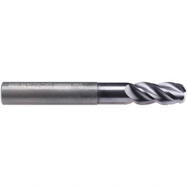 Roughing & Finishing End Mill: 16 mm Dia, 4 Flutes, 4 mm Corner Radius, Square End, Solid Carbide MPN:2652AZ.016040