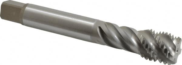 Spiral Flute Tap: #1-8, UNC, 5 Flute, Bottoming, 2B Class of Fit, Cobalt, Bright/Uncoated MPN:CU513500.5018