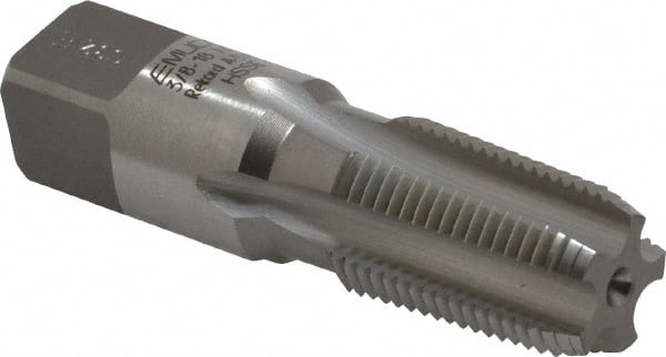 Standard Pipe Tap: 3/8-18, NPT, 5 Flutes, Cobalt, Bright/Uncoated MPN:AW181000.5766
