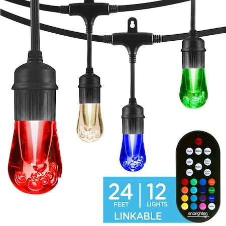 Seasons Cafe Lights, 24 ft., 12 Bulbs MPN:37791
