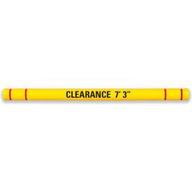 Encore Commercial Products Height Guard Clearance Bar with Red Tape 4-1/2