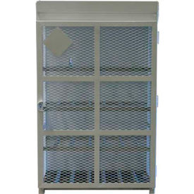 12 Capacity 33 Lbs. Cylinders High Security Steel Gas Cylinder Cage 44