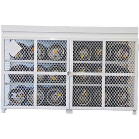 18 Capacity 33 Lbs Cylinders Heavy Duty Steel Gas Cylinder Cage 90