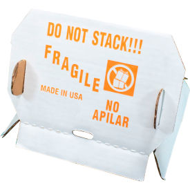 Encore™ Packaging 'Do Not Stack' Printed Pallet Cone White/Red Pack of 50 IP-4020-8-8