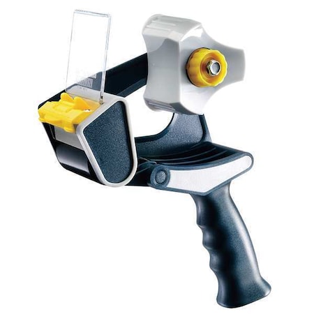 Tape Dispenser, 2 in Max. Tape Width. 5 1/2 in Tape Core Dia, Pistol, Plastic, Blue MPN:EP-695-2