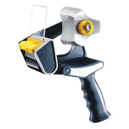 Tape Dispenser, 3 in Max. Tape Width. 5 1/2 in Tape Core Dia, Pistol, Metal, Plastic, Rubber MPN:EP-695-3