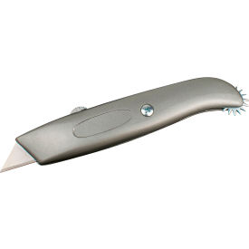 Encore™ Packaging Retractable Utility Knife with Scoring Wheel Silver EP-190