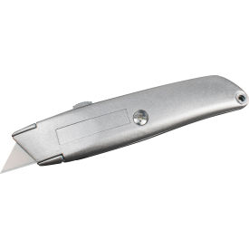 Encore™ Packaging Retractable Classic Design Utility Knife Silver EP-200