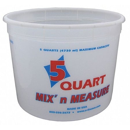 Paint Mix and Measure Container, HDPE, 5 qt MPN:1045181
