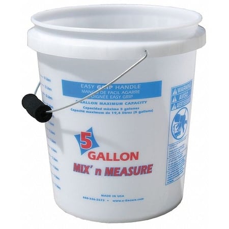 HDPE Paint Bucket, 20 qt, 12 1/2